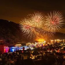 Le Rhin en flammes / Photo: © Dominik Ketz